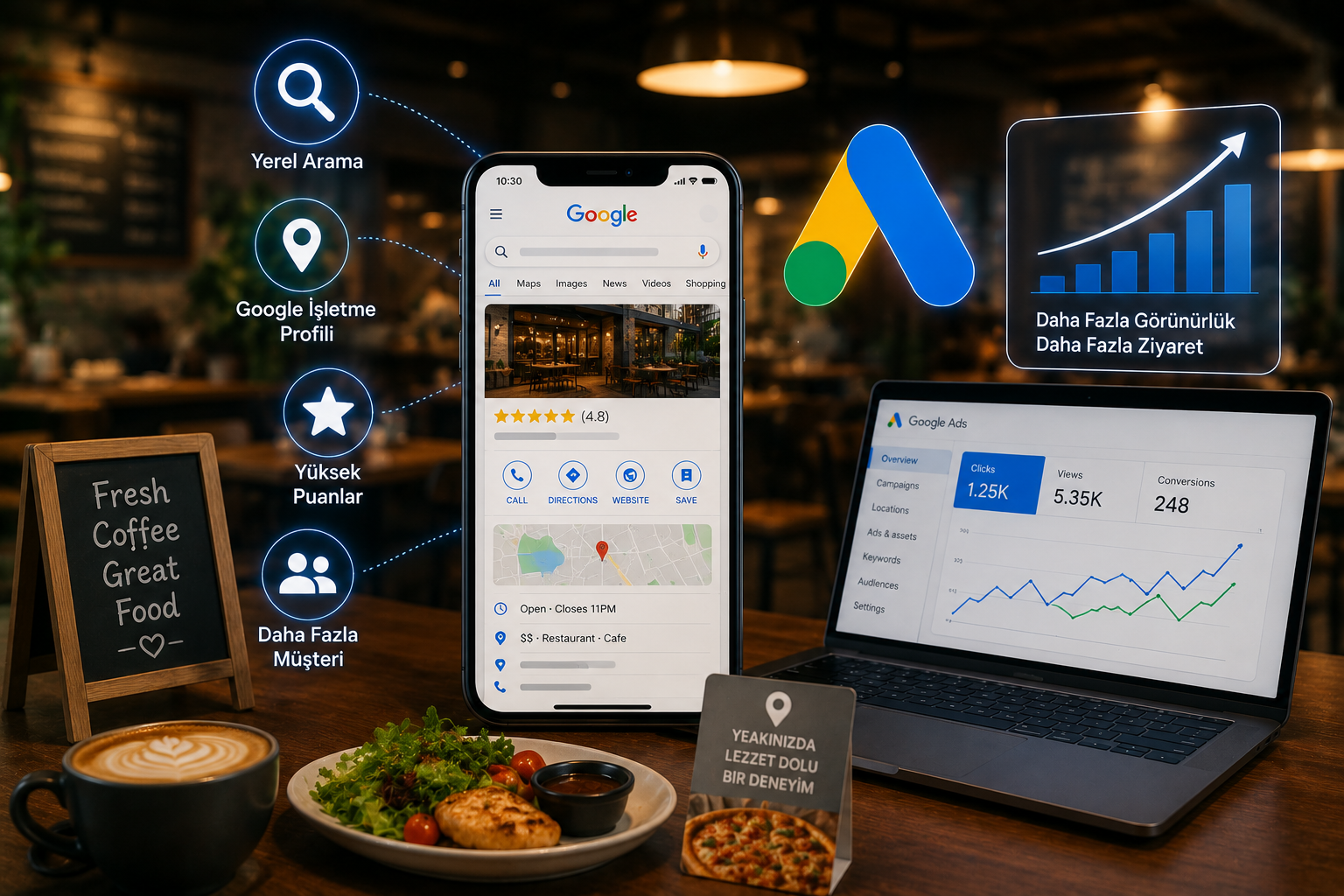 Restoran ve Kafeler İçin Yerel Google Ads Stratejisi